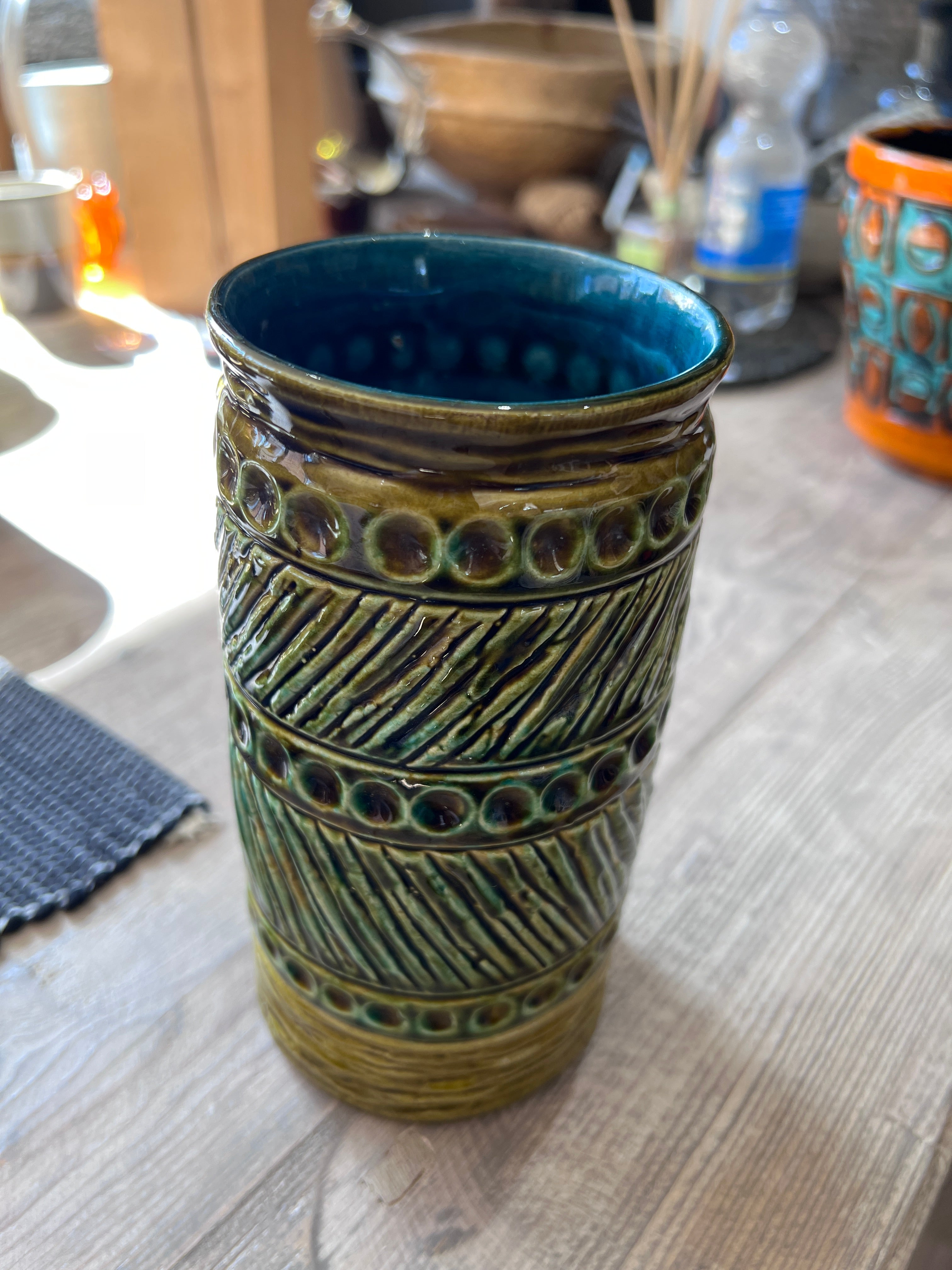 Grüne Vase von Bay