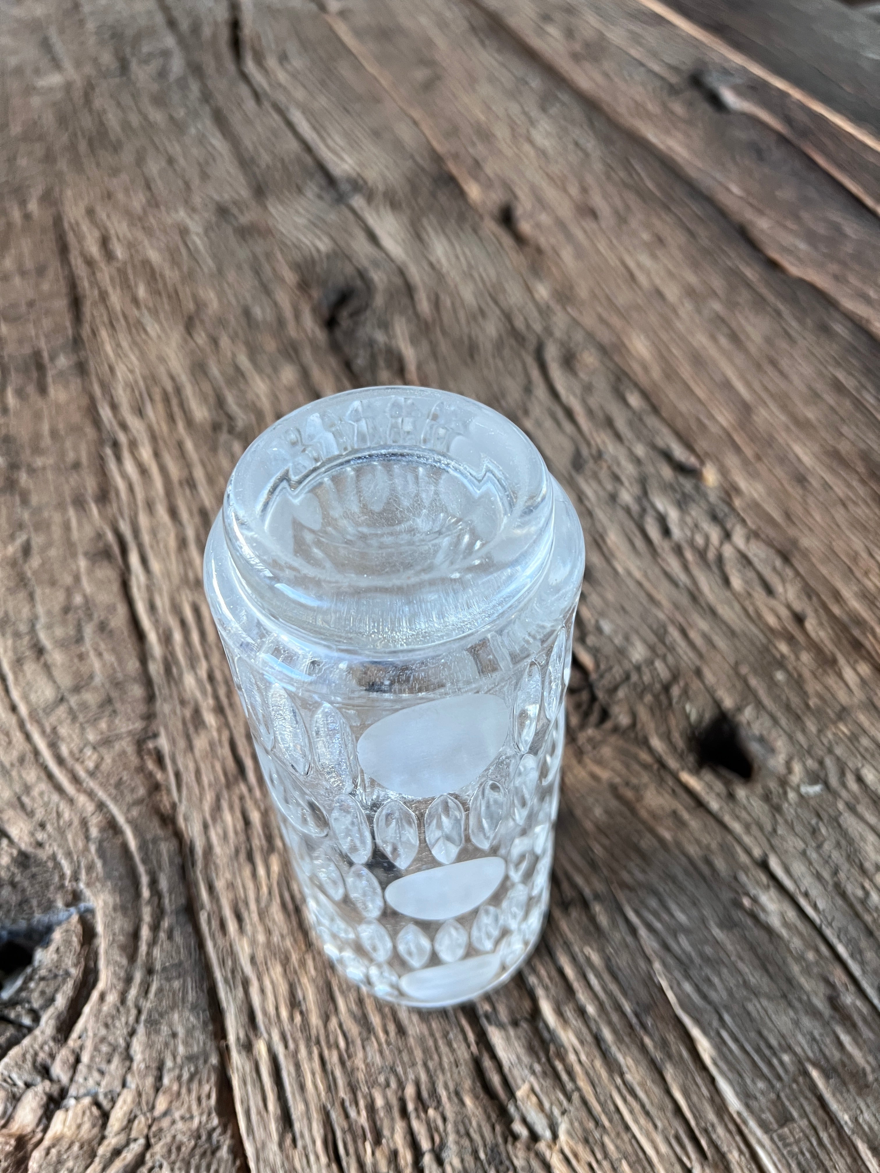 Vase aus Klarglas