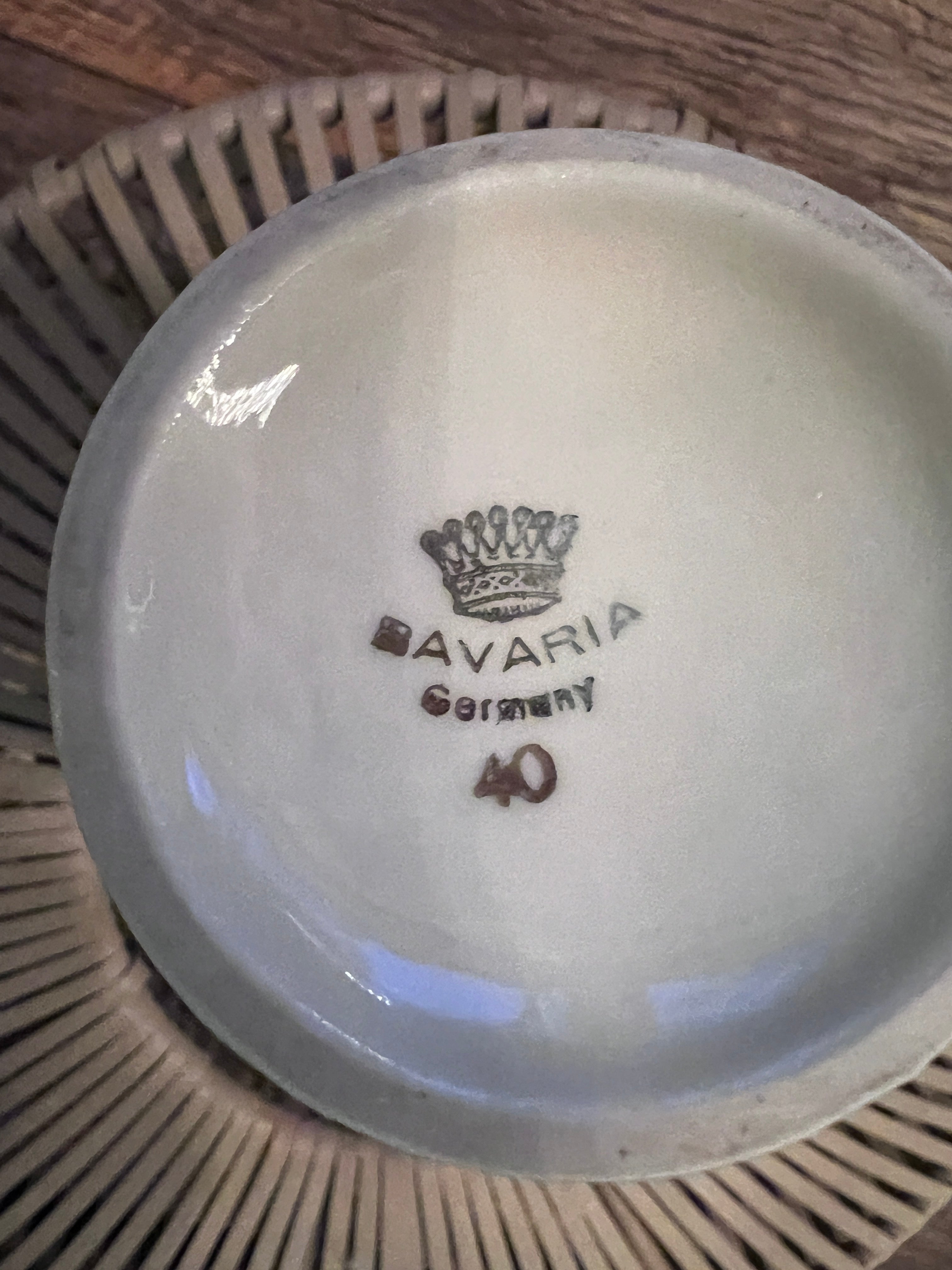 Kleine Bavaria Porzellanvase