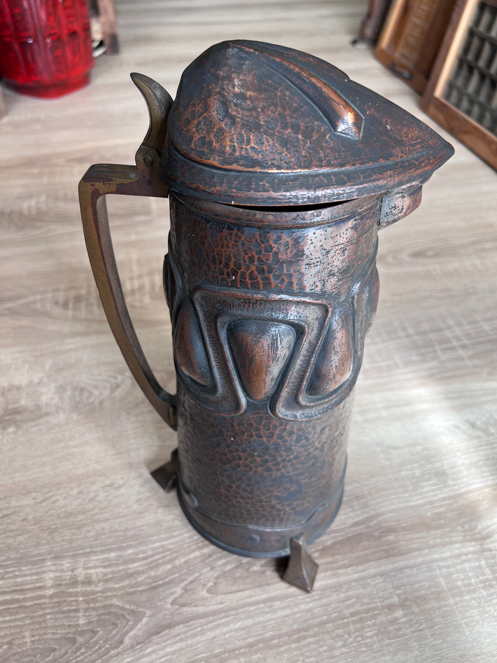 Jugendstil Kupferkanne