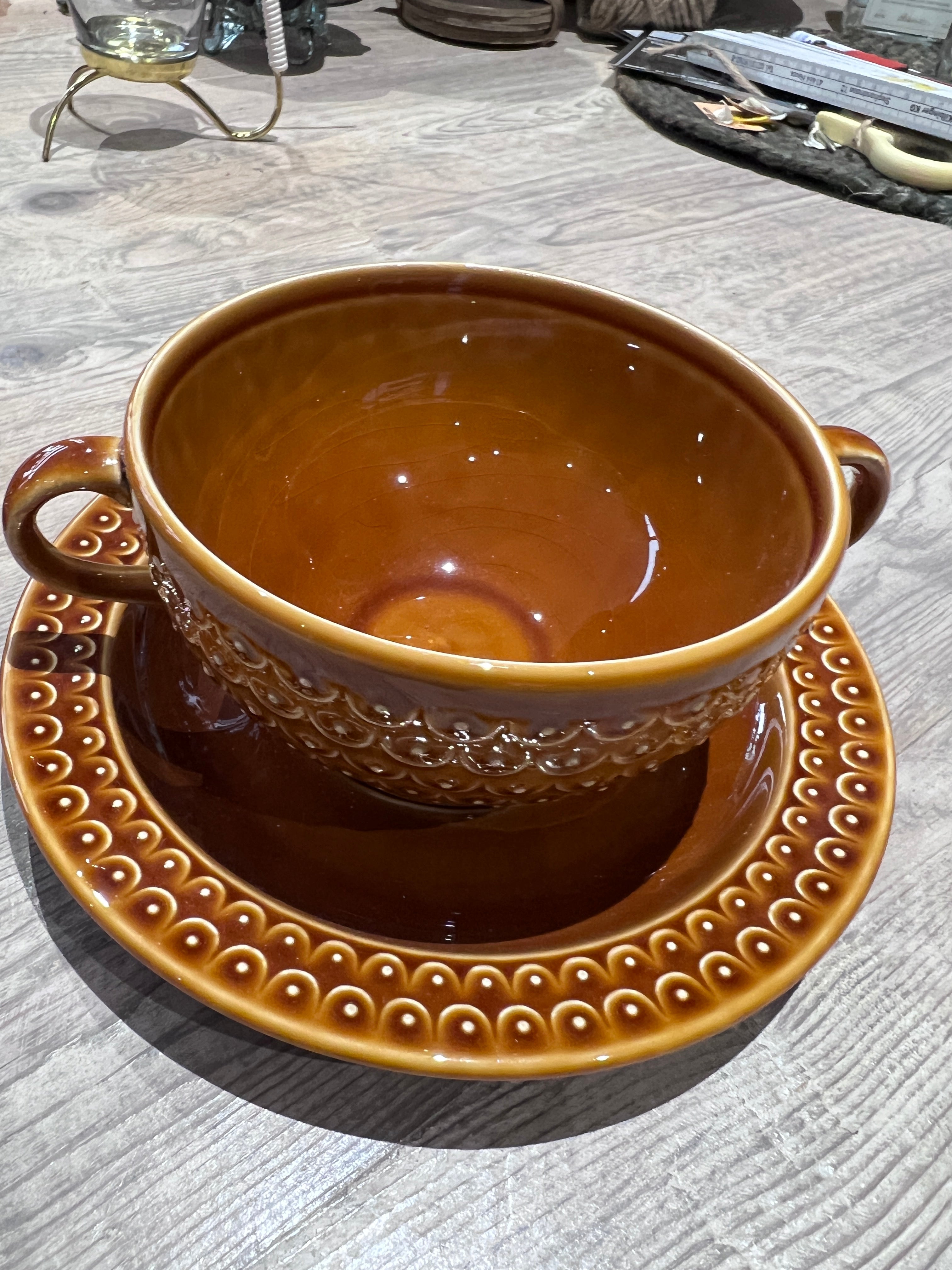 70ger Jahre Suppentasse von Pagnossin