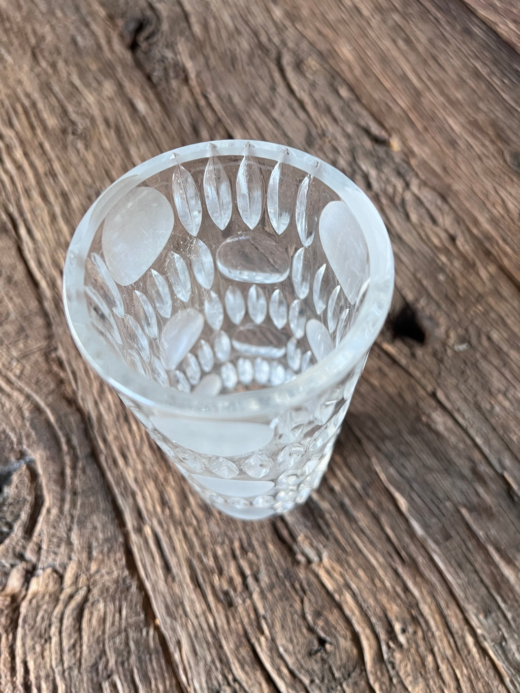 Vase aus Klarglas