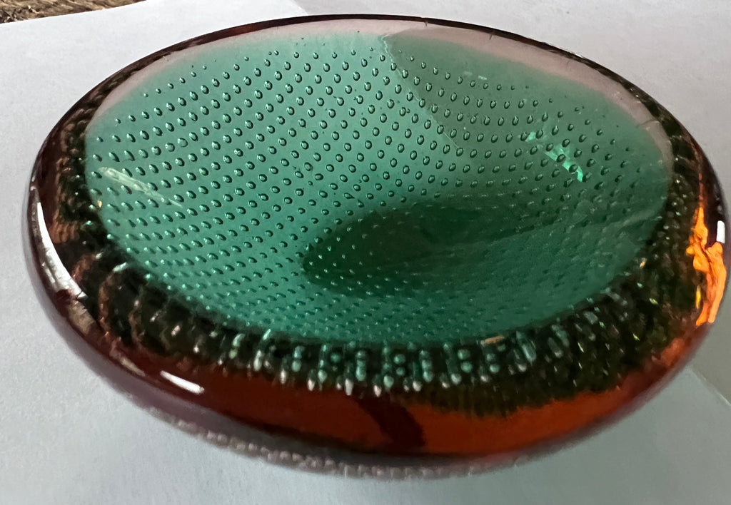 Schälchen aus Muranoglas grün/orange