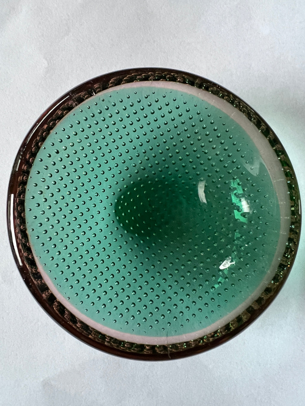 Schälchen aus Muranoglas grün/orange