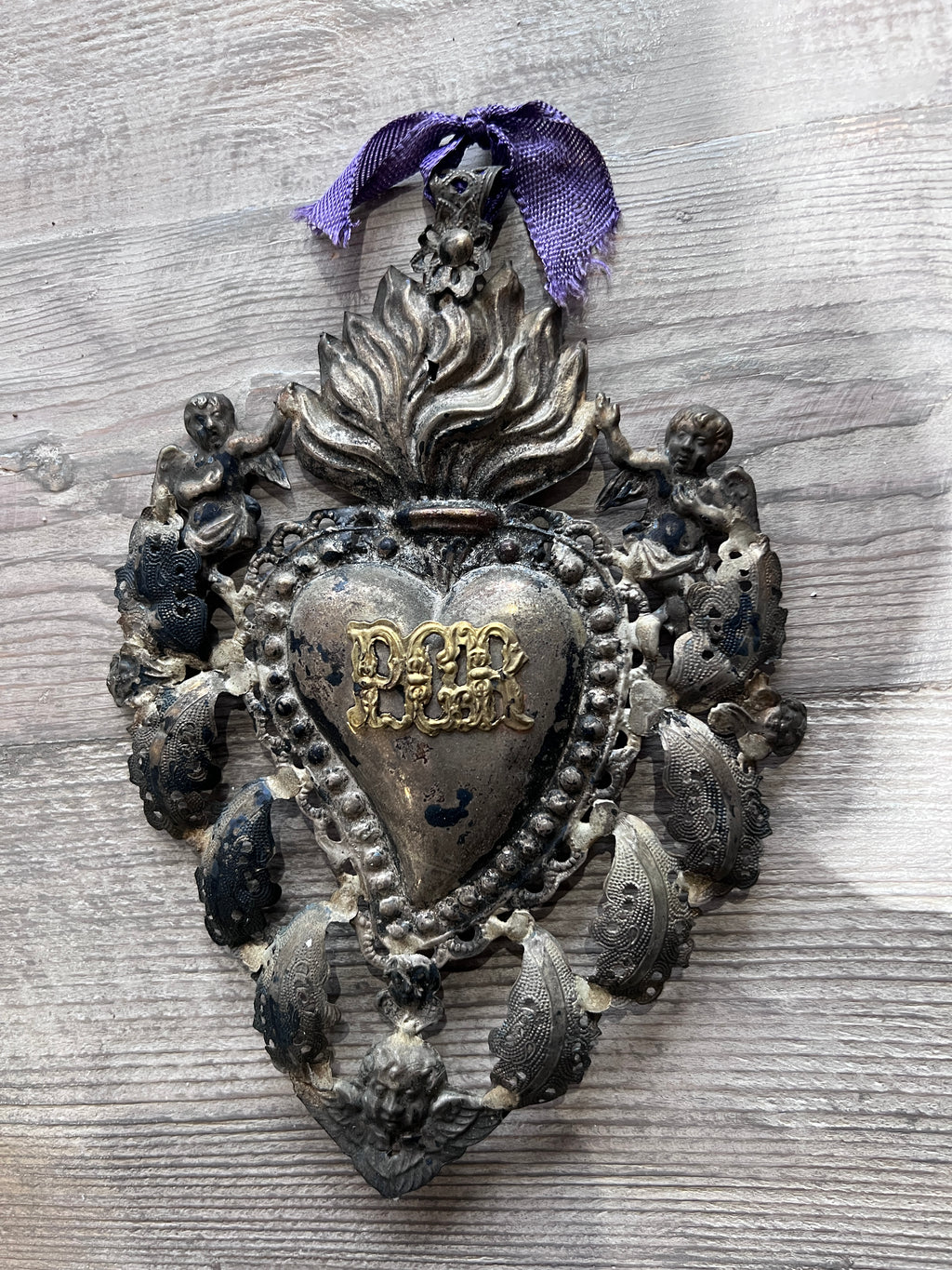 Ex Voto Herz mit Engeln PGR