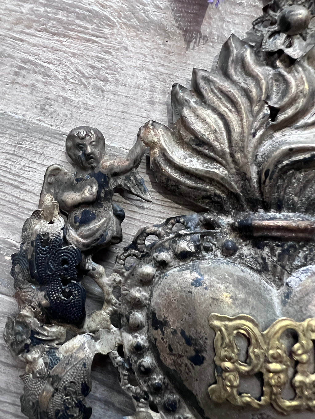 Ex Voto Herz mit Engeln PGR